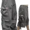 Bewild Unisex UFO Pants W/ Zip Off Legs To Shorts (Charcoal Grey) Zip Off UFO