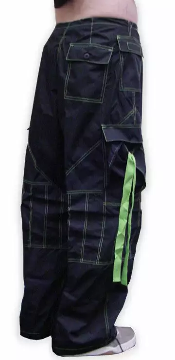 Bewild Basic Unisex UFO Unisex UFO Pants With Contrast Color (Black / Limey) 4 Bewild Basic Unisex UFO Unisex UFO Pants With Contrast Color (Black / Limey)