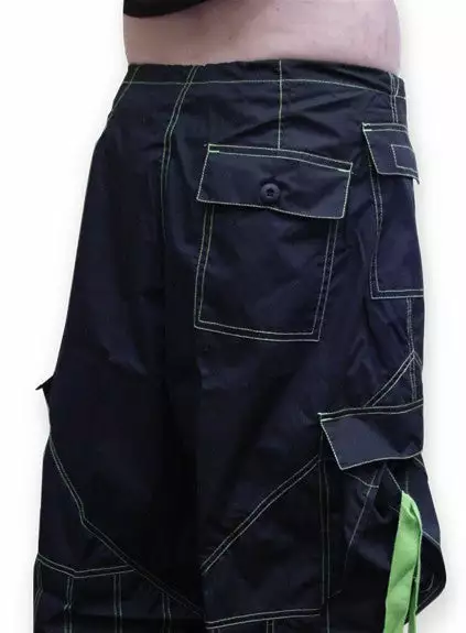 Bewild Basic Unisex UFO Unisex UFO Pants With Contrast Color (Black / Limey) 5 Bewild Basic Unisex UFO Unisex UFO Pants With Contrast Color (Black / Limey)