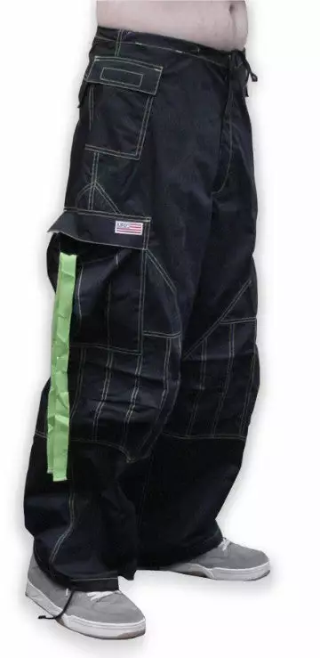 Bewild Basic Unisex UFO Unisex UFO Pants With Contrast Color (Black / Limey) 9 Bewild Basic Unisex UFO Unisex UFO Pants With Contrast Color (Black / Limey)