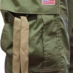 Bewild Unisex UFO Pants With Contrast Color (Olive Green/Khaki)