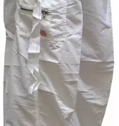 Bewild Basic Unisex UFO Unisex UFO Slim Fit Cantiene Pants (White)