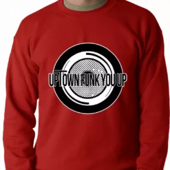 Bewild Hip-Hop Inspired Clothing Uptown Funk You Up Record Adult Crewneck