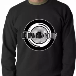 Bewild Hip-Hop Inspired Clothing Uptown Funk You Up Record Adult Crewneck