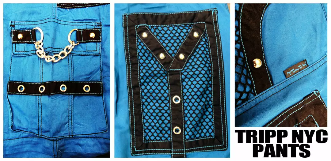 Tripp Darkstreet NYC - Blue "Arctic Nightmare" Bondage Pants (Blue) 10 Tripp Darkstreet NYC - Blue "Arctic Nightmare" Bondage Pants (Blue)
