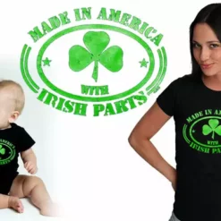 Bewild Irish Made In America With Irish Parts Ladies T-Shirt St.Patricks Day 13 Bewild Irish Made In America With Irish Parts Ladies T-Shirt St.Patricks Day
