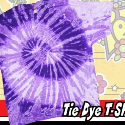 Bewild Tie Dye Tops Purple And White Tie Dye T-Shirt