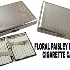 Bewild Floral Paisley Luxury Cigarette Case (For Regular Size & 100's) Cigarette Cases 21 Bewild Floral Paisley Luxury Cigarette Case (For Regular Size & 100's) Cigarette Cases