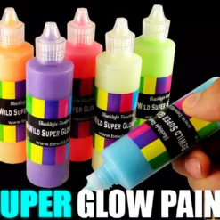 Bewild Next Generation SUPER Glow In The Dark (And Blacklight) Paint Glow & Black Light Paint