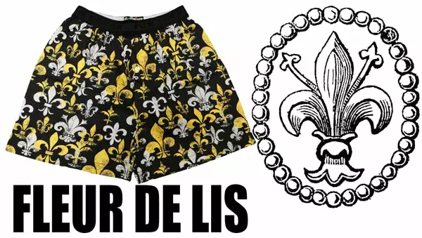 Bewild Fleur De Lis Boxer Shorts 12 Bewild Fleur De Lis Boxer Shorts