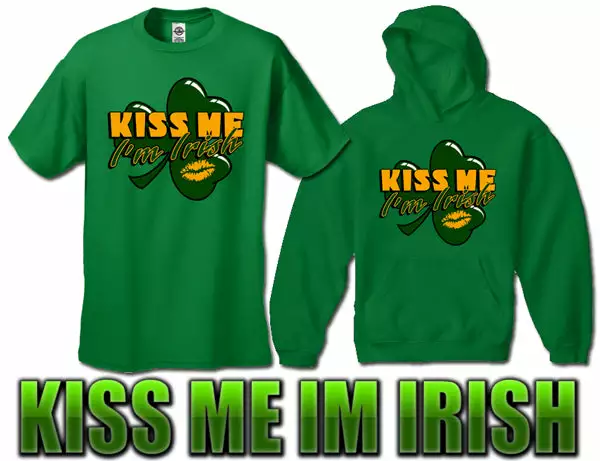 Bewild Kiss Me I'm Irish Shamrock Men's T-Shirt 10 Bewild Kiss Me I'm Irish Shamrock Men's T-Shirt