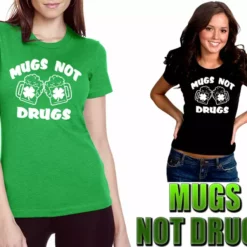 Bewild Irish Drinking T-Shirts - Mugs Not Drugs Girl's T-Shirt St.Patricks Day 15 Bewild Irish Drinking T-Shirts - Mugs Not Drugs Girl's T-Shirt St.Patricks Day