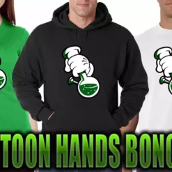 Bewild Cartoon Hands Bong Rip Girl's T-Shirt 21 Bewild Cartoon Hands Bong Rip Girl's T-Shirt