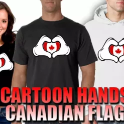 Bewild Cool Funny & Offensive Cartoon Hands Canadian Flag Men's T-Shirt 17 Bewild Cool Funny & Offensive Cartoon Hands Canadian Flag Men's T-Shirt