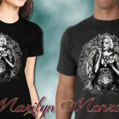 Bewild Cool Funny & Offensive Marilyn Monroe Hollywood Tattoo Girl's T-Shirt