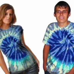 Bewild Premium Hand Made Tie Dye T-Shirts - Blue Prism Tie Dye T-Shirt