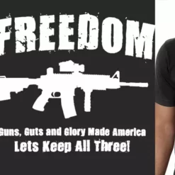 Bewild Freedom Guns Guts Glory Girl's T-Shirt Cool Funny & Offensive