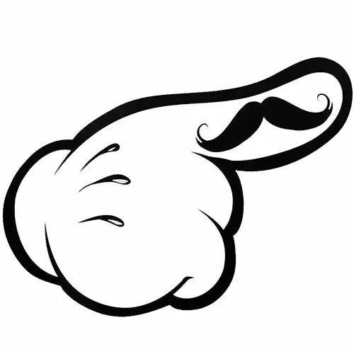 Bewild Cartoon Hands The 'Stache Men's T-Shirt Cool Funny & Offensive 12 Bewild Cartoon Hands The 'Stache Men's T-Shirt Cool Funny & Offensive