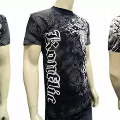 Bewild Konflic Mens Giant Cross Muscle T-Shirt (Black)