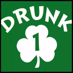Bewild Drunk 1 Irish Shamrock Adult Hoodie St.Patricks Day