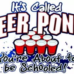 Bewild Beer Pong - You're About To Be Schooled Girls T-Shirt