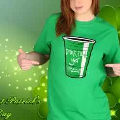 Bewild St.Patricks Day Drink Till Yer Irish Green Cup Girl's T-Shirt 23 Bewild St.Patricks Day Drink Till Yer Irish Green Cup Girl's T-Shirt