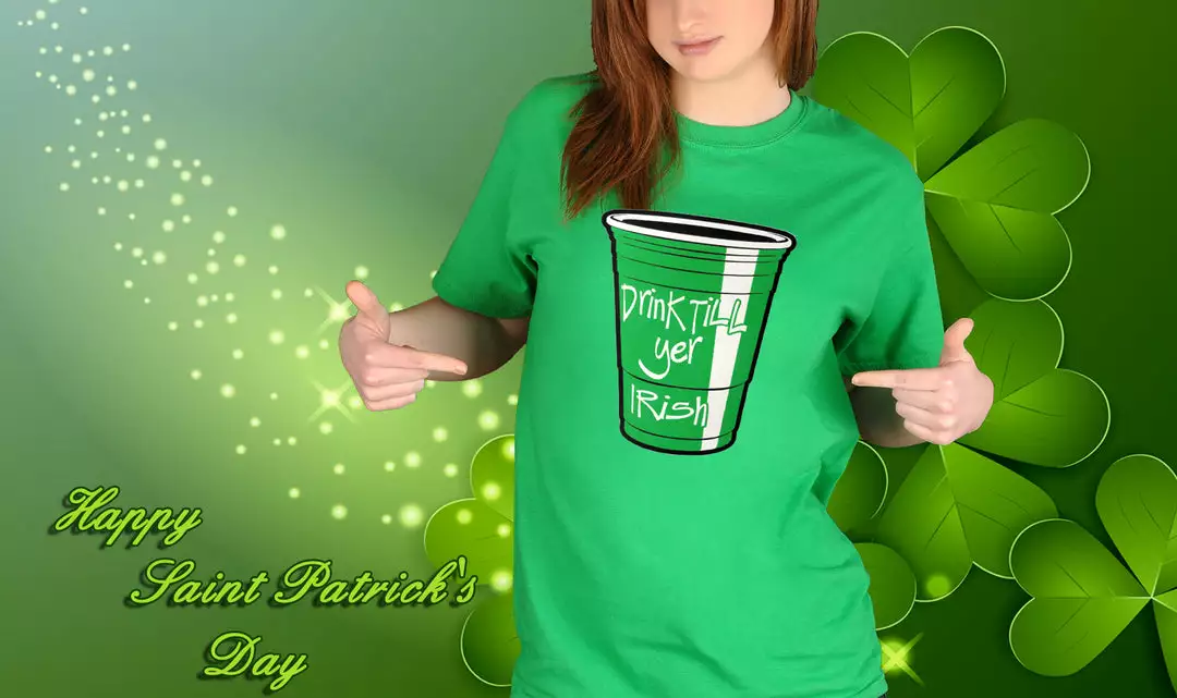 Bewild St.Patricks Day Drink Till Yer Irish Green Cup Girl's T-Shirt 13 Bewild St.Patricks Day Drink Till Yer Irish Green Cup Girl's T-Shirt