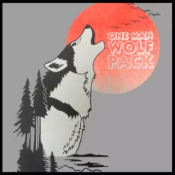 Bewild Famous Quotes And Sayings Hang Over - One Man Wolf Pack Adult Hoodie