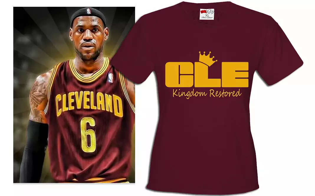Bewild Sport Inspiration Lebron Kingdom Restored CLEveland Girl's T-shirt 7 Bewild Sport Inspiration Lebron Kingdom Restored CLEveland Girl's T-shirt