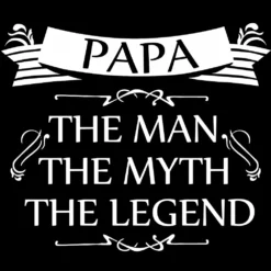 Bewild Mens Papa - The Man, The Myth, The Legend Fathers Day Adult Crewneck