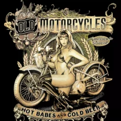 Bewild Biker Style Hot Babes And Cold Beer Biker Ladies T-shirt 25 Bewild Biker Style Hot Babes And Cold Beer Biker Ladies T-shirt