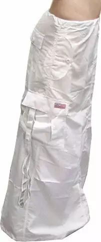 Bewild Ufo Utility Cargo Skirt (Blacklight Responsive Super White) UFO Skirts & Coveralls 4 Bewild Ufo Utility Cargo Skirt (Blacklight Responsive Super White) UFO Skirts & Coveralls