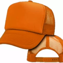 Bewild Vintage Trucker Hats - Solid Orange Trucker Cap
