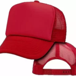 Bewild Vintage Trucker Hats - Solid Red Trucker Cap