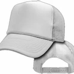 Bewild Vintage Trucker Hats - Solid White Trucker Cap