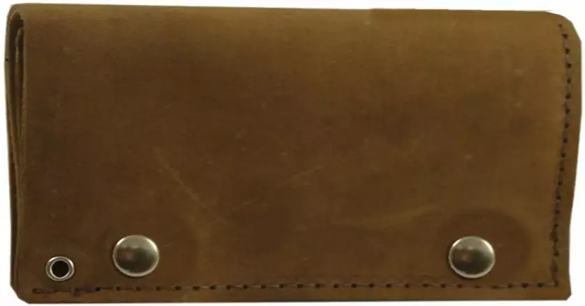 Bewild Wallets & Chains Rustic Brown Leather 6" Biker Chain Wallet 5 Bewild Wallets & Chains Rustic Brown Leather 6" Biker Chain Wallet