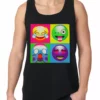 Bewild Block Print Emoji Faces Tank Top Cool Funny & Offensive 1 Bewild Block Print Emoji Faces Tank Top Cool Funny & Offensive