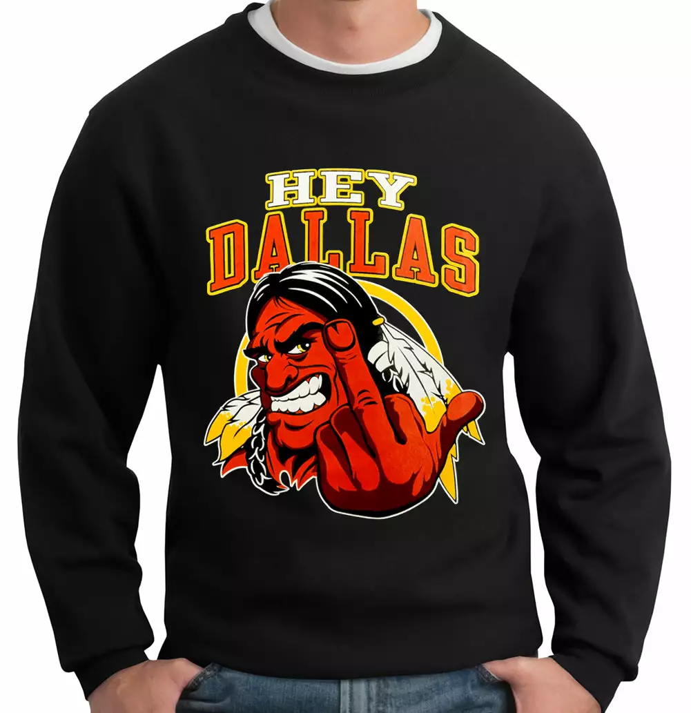 Bewild Sport Inspiration Washington Fan - Hey Dallas Adult Crewneck 3 Bewild Sport Inspiration Washington Fan - Hey Dallas Adult Crewneck