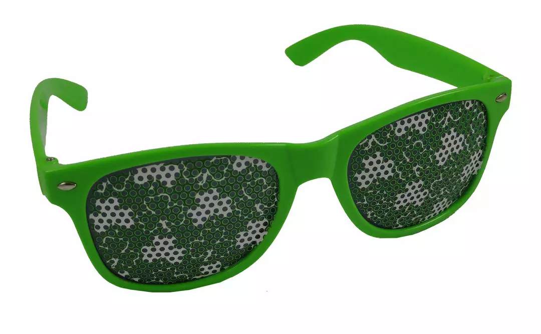 Bewild Wayfarer Sunglasses With Mini Shamrock Pattern 5 Bewild Wayfarer Sunglasses With Mini Shamrock Pattern