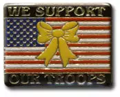 Bewild We Support Our Troops Flag Lapel Pin Lapel Pins