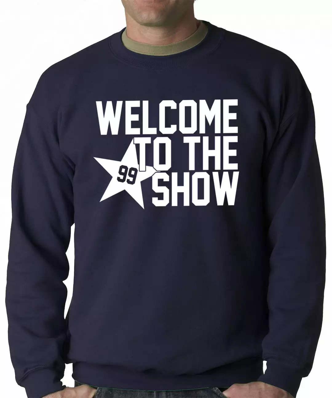 Bewild Sport Inspiration Welcome To The Show Watt Houston Adult Crewneck 4 Bewild Sport Inspiration Welcome To The Show Watt Houston Adult Crewneck