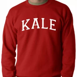 Bewild Hip-Hop Inspired Clothing White Print Kale Adult Crewneck