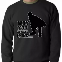 Bewild Why You Always Lying Funny Adult Crewneck