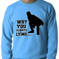 Bewild Why You Always Lying Funny Adult Crewneck