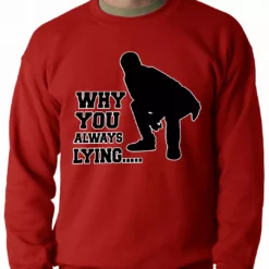 Bewild Why You Always Lying Funny Adult Crewneck