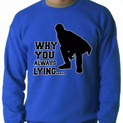 Bewild Why You Always Lying Funny Adult Crewneck