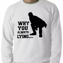 Bewild Why You Always Lying Funny Adult Crewneck