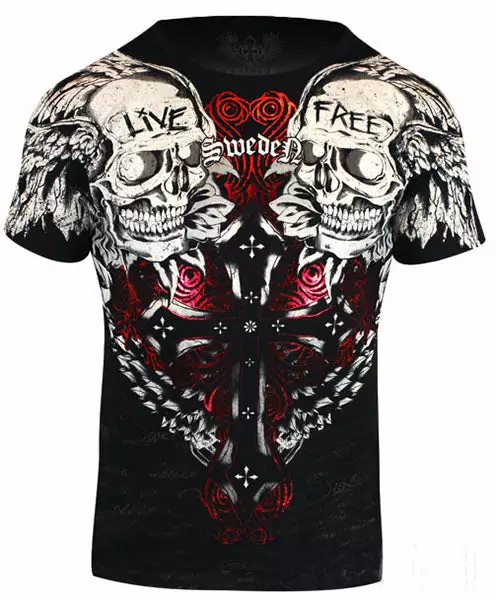 Bewild Xzavier Live Free Men's T-Shirt (Black) -X-Large 3 Bewild Xzavier Live Free Men's T-Shirt (Black) -X-Large