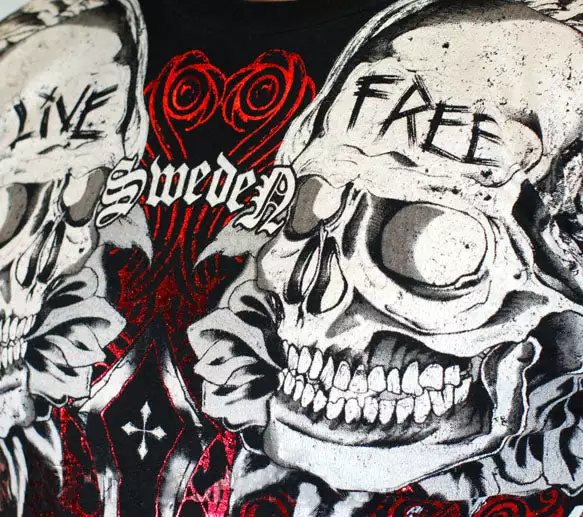 Bewild Xzavier Live Free Men's T-Shirt (Black) -X-Large 6 Bewild Xzavier Live Free Men's T-Shirt (Black) -X-Large