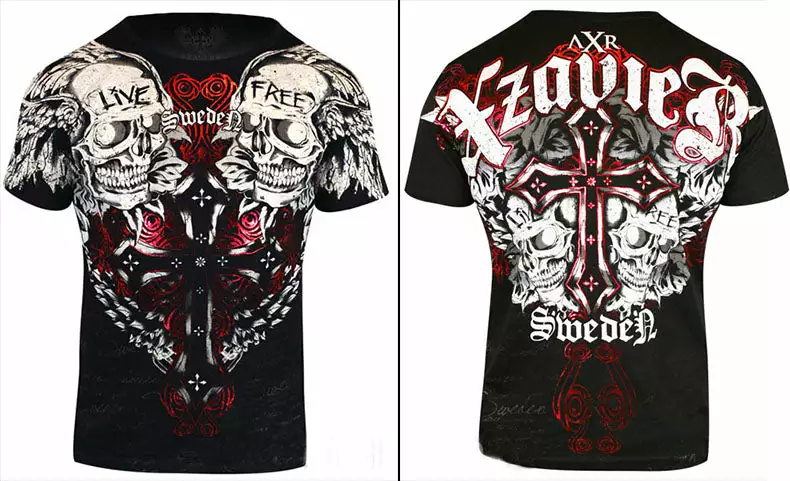 Bewild Xzavier Live Free Men's T-Shirt (Black) -X-Large 8 Bewild Xzavier Live Free Men's T-Shirt (Black) -X-Large